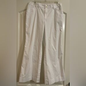 LAUREN Ralph Lauren wide leg white pants. Size 12.